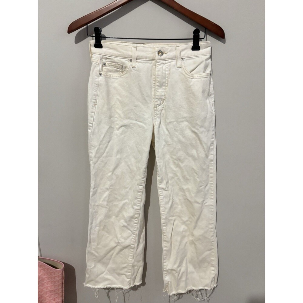 Joe’s Jeans High Rise Retro Crop The Wyatt Size 25 White